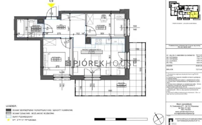 3-pokojowe mieszkanie na Włochach miniaturka 12