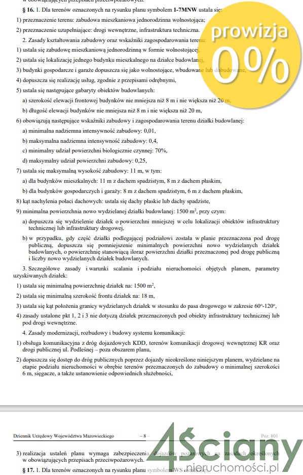 Działka budowlana pod budynek 2-lokalowy! miniaturka 8