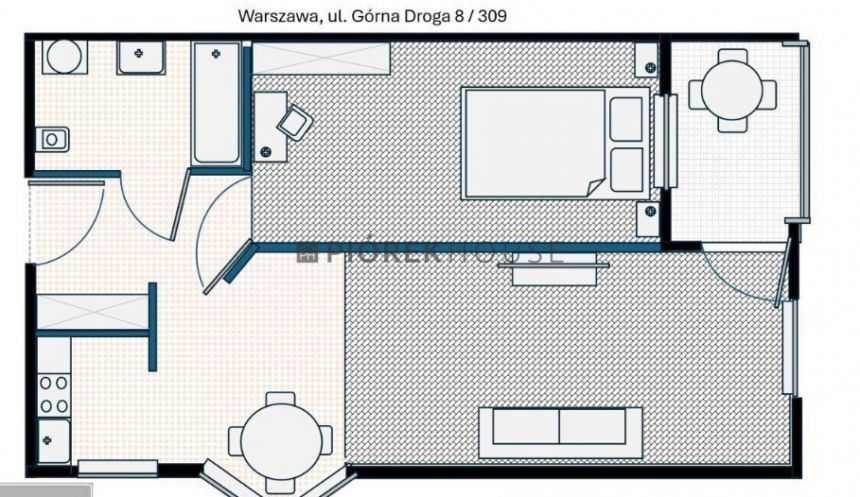 2 pokojowe mieszkanie  ul. Górna Droga Ursus miniaturka 10