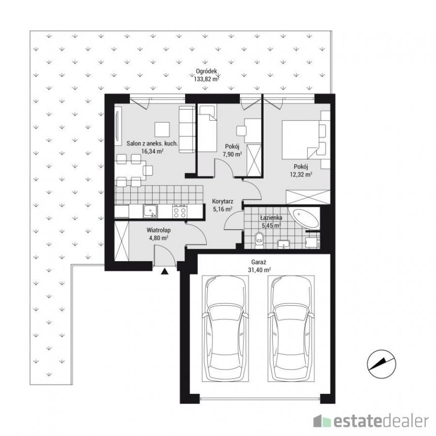 Kraków Wola Justowska 894 000 zł 51.97 m2 miniaturka 2