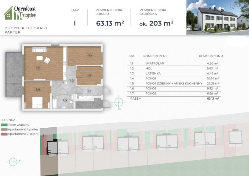 Niepołomice, 715 000 zł, 63.13 m2, parter miniaturka 10