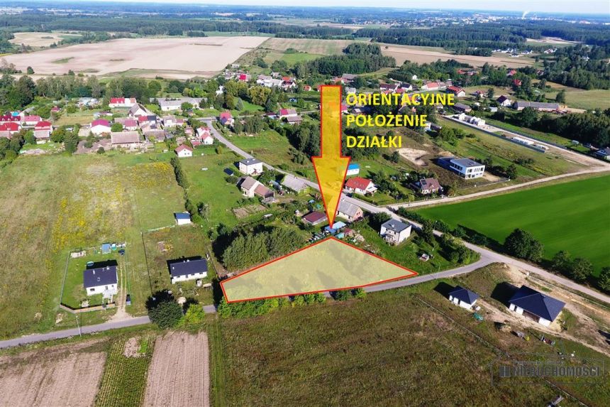 Turowo - działka przy oświetlonej ulicy, media. miniaturka 2