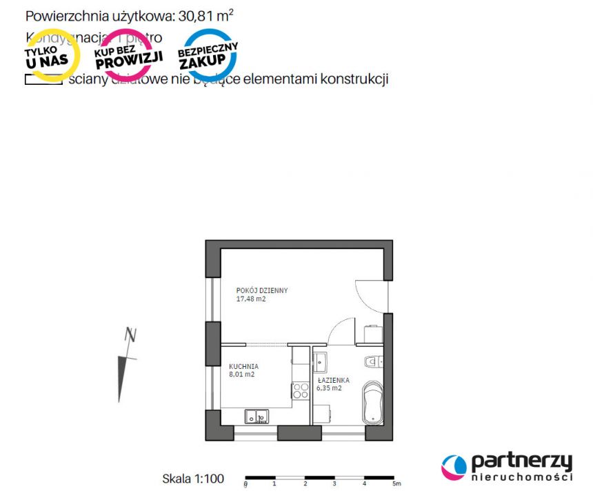 Sopot Świemirowo, 647 010 zł, 30.81 m2, kawalerka miniaturka 2
