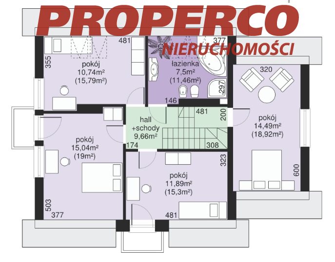 Dom 6 pok, 133,4 m2, Bieliny Kapitulne gm. Bieliny miniaturka 18