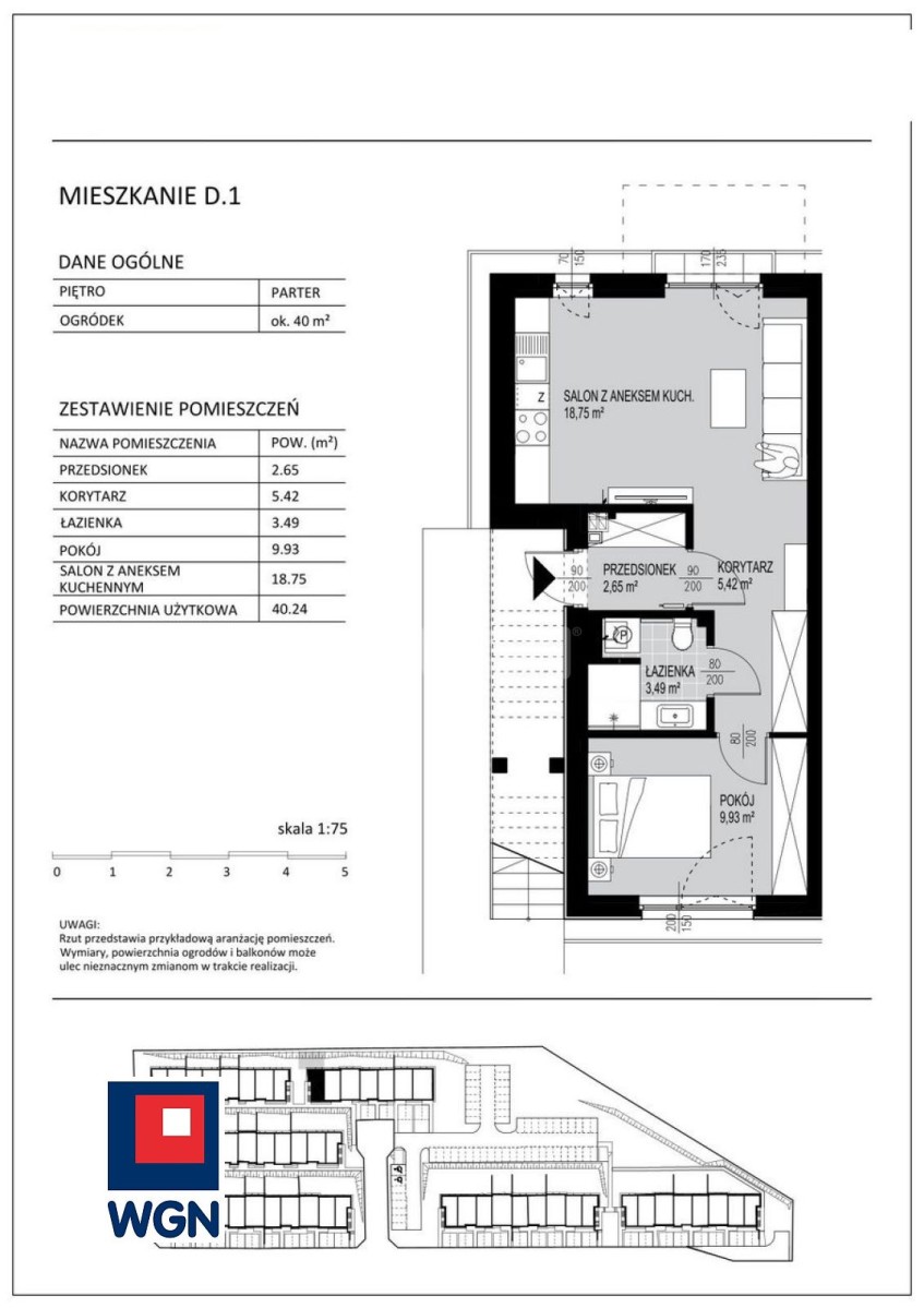 Borkowo, 425 000 zł, 40.24 m2, kuchnia z oknem miniaturka 2
