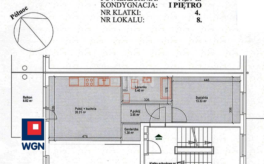 Gorzów Wielkopolski Górczyn, 401 315 zł, 44.39 m2, pietro 1 miniaturka 9
