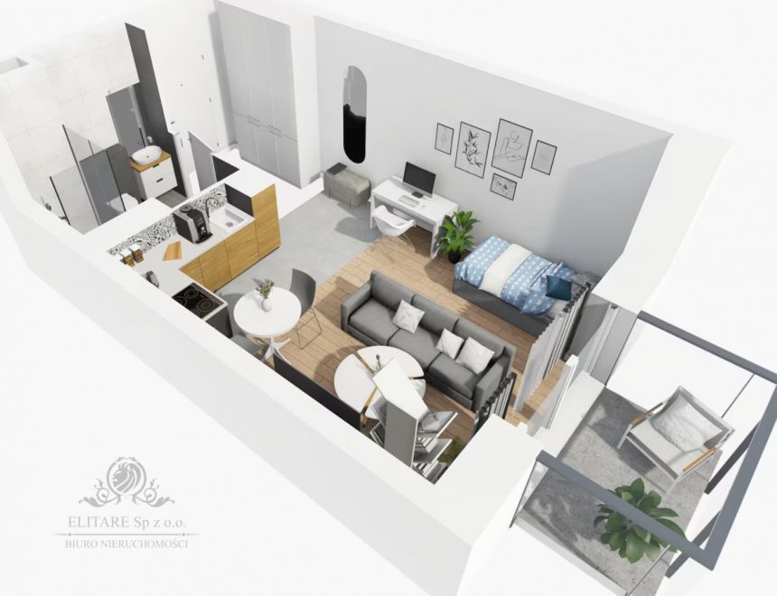 PROMOCJA!Mieszkanie 27,49m2 ,1 pok z balkonem 3,15m2. w Centrum Wrocławia miniaturka 5