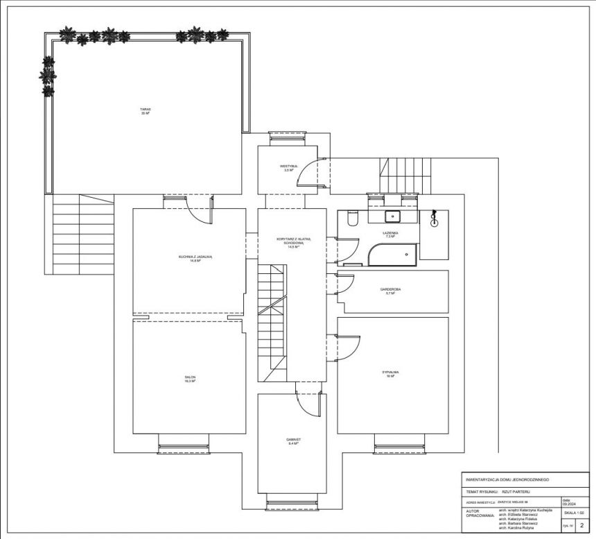 DOM 3 PIĘTRA - 230 M2 - DZIAŁKA 12 ARÓW - ZARZYCE miniaturka 49