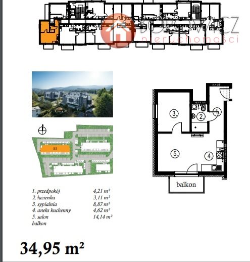 Mieszkanie 2 pokoje z widokiem na góry miniaturka 15