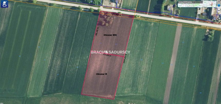 Działka budowlana 1,5 ha - Podsadek gm. Sędziszów! miniaturka 12