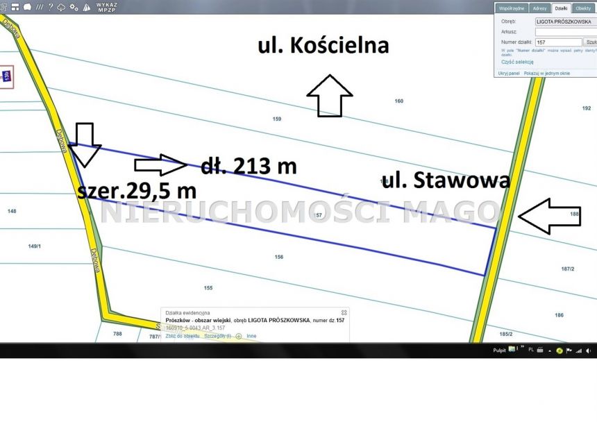 Atrakcyjny grunt 4810 m2- Ligota Prószkowska miniaturka 4