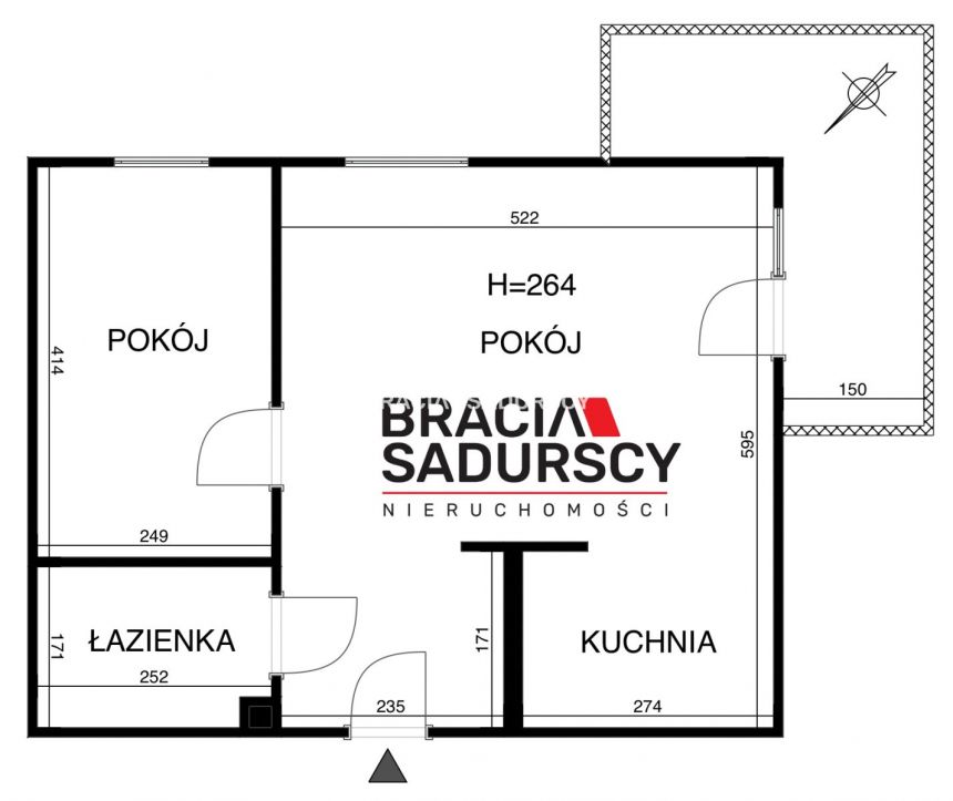 PRĄDNIK CZERWONY, 2 pokoje z dużym balkonem, winda miniaturka 31