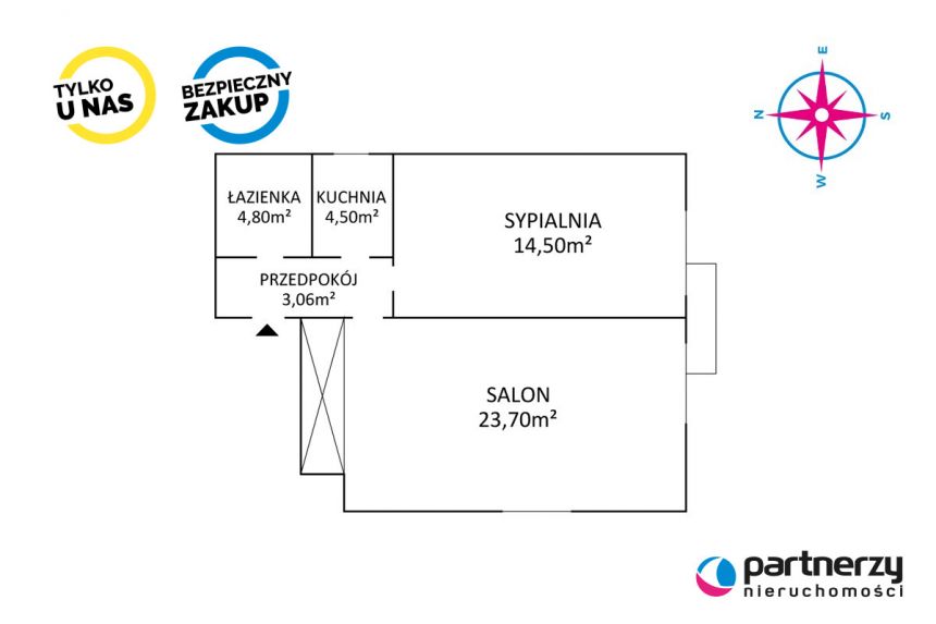 Gdańsk Wrzeszcz, 630 000 zł, 50.56 m2, z balkonem miniaturka 13