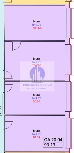 Śródmieście: biuro 93 m2