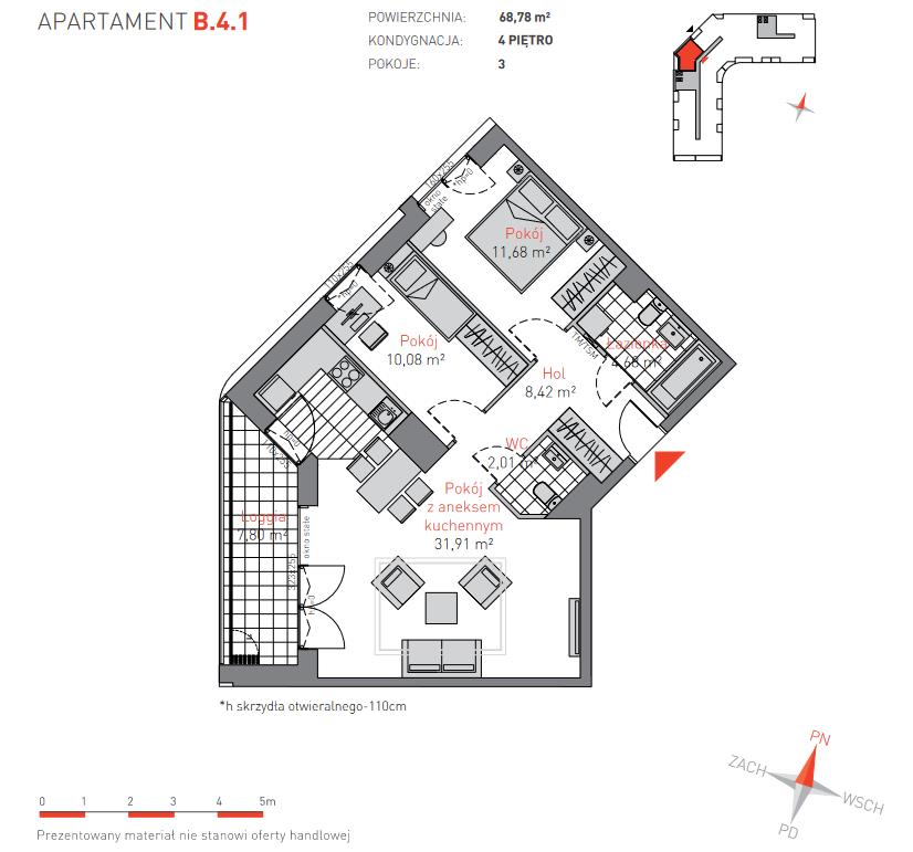 Apartament, Gdańsk Przymorze, 68,74m2, 1361794zł miniaturka 5