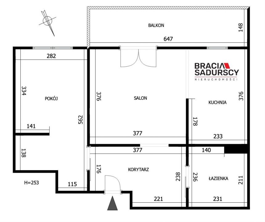 Bobrzyńskiego | 2 pok. | duży balkon miniaturka 3