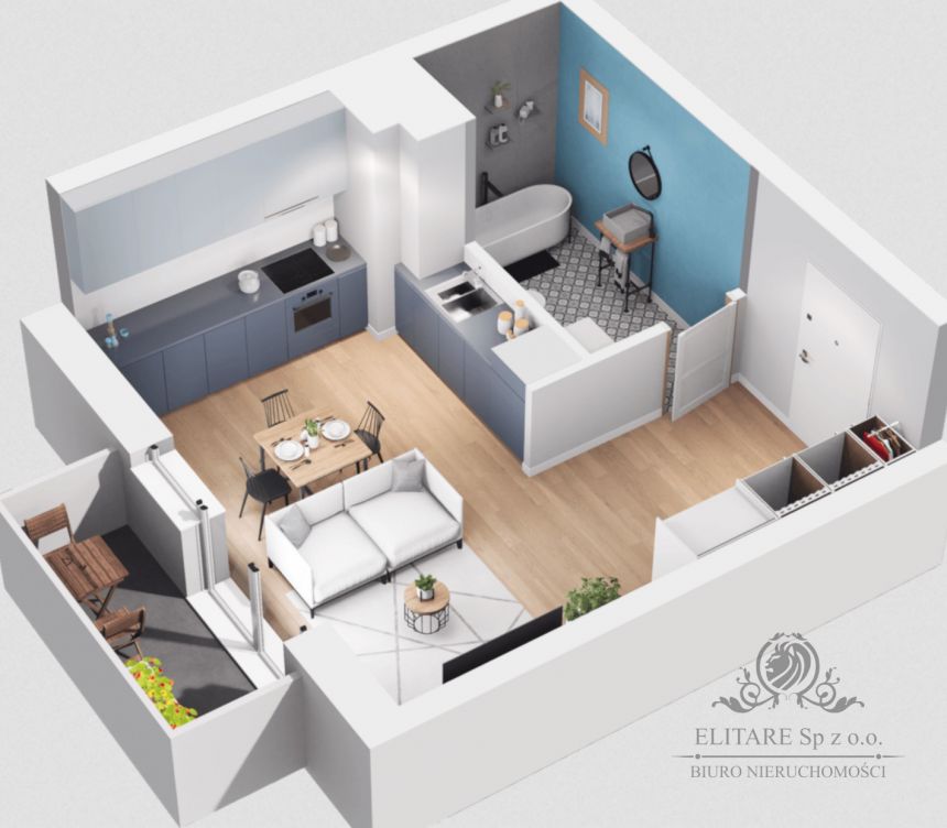 GOTOWE/Mieszkanie 1pok, 30,61m2 wykończone "pod klucz" /Wrocław Szczepin miniaturka 4
