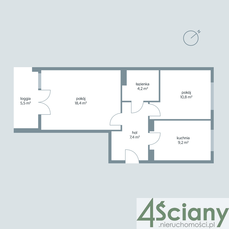 Warszawa Stokłosy, 980 850 zł, 50.3 m2, wysoki standard miniaturka 3