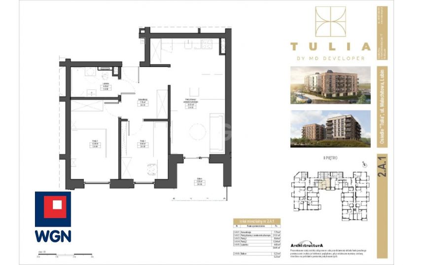 Lubin Stary Lubin, 484 249 zł, 54.41 m2, do wykończenia - zdjęcie 1