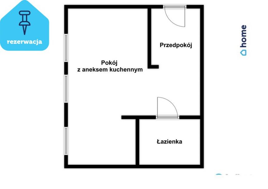 Rezerwacja | Kawalerka na 2 piętrze, miejsce post. miniaturka 8