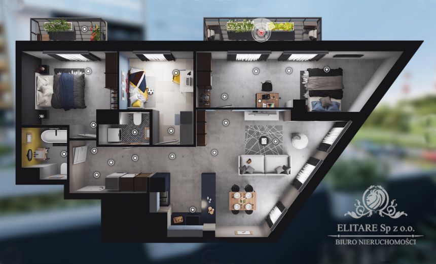 GOTOWE/Mieszkanie 3pok, 80,01m2 wykończenie "pod klucz" z 2 balkonami/Szczepin miniaturka 4