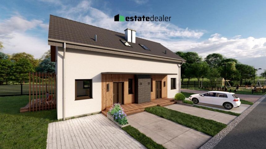 Dąbrowa Szlachecka, 799 000 zł, 80 m2, bliźniak - zdjęcie 1