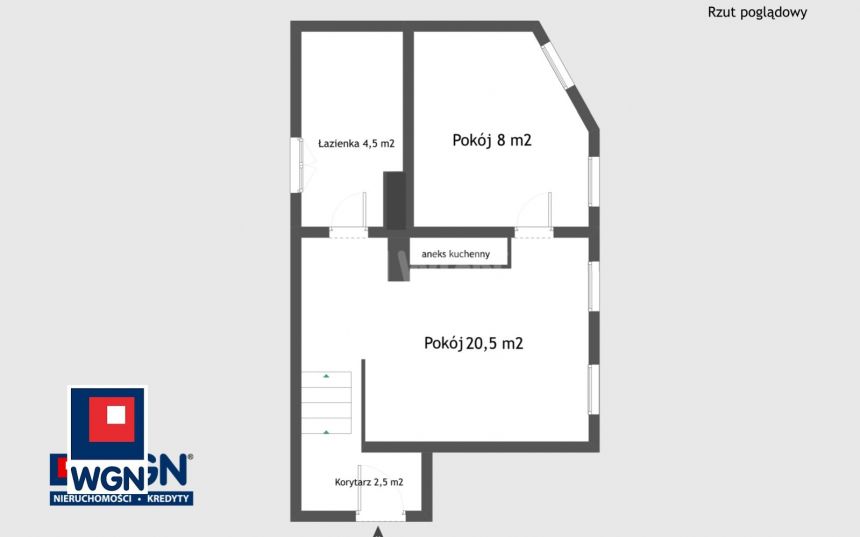 Poznań, 409 000 zł, 35.3 m2, pietro 4 miniaturka 14