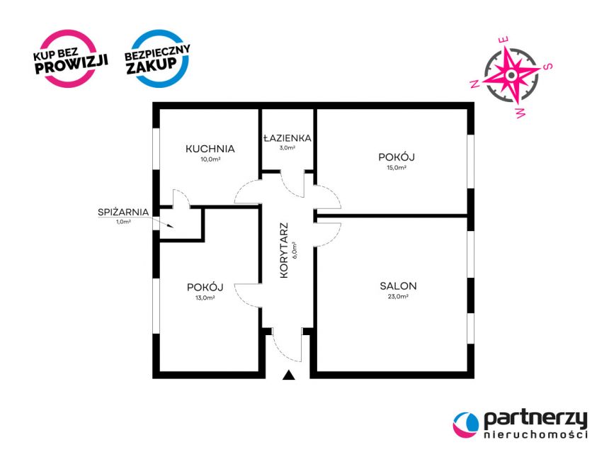 Gdańsk Wrzeszcz, 975 000 zł, 70.6 m2, parter miniaturka 19