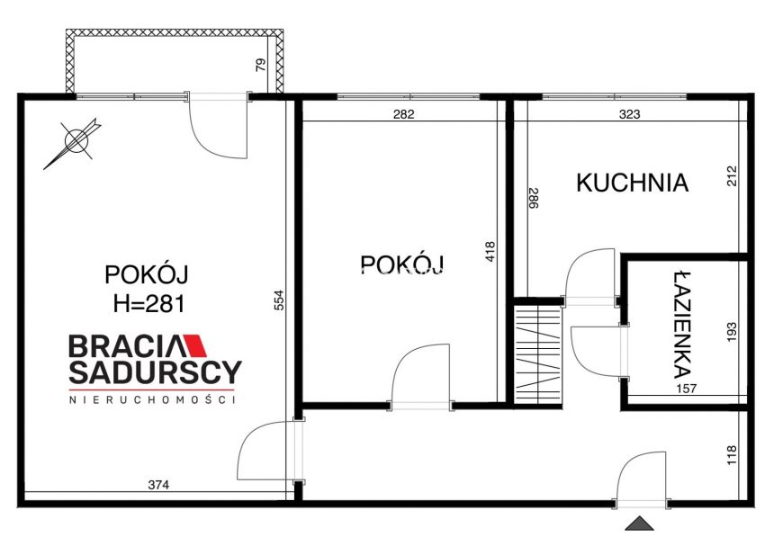 Kraków Krowodrza, 740 000 zł, 51.83 m2, umeblowane miniaturka 21