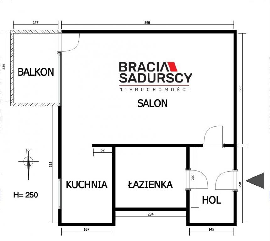 Kawalerka z kuchnią przy ul.ks.Turka/balkon/zielen miniaturka 14