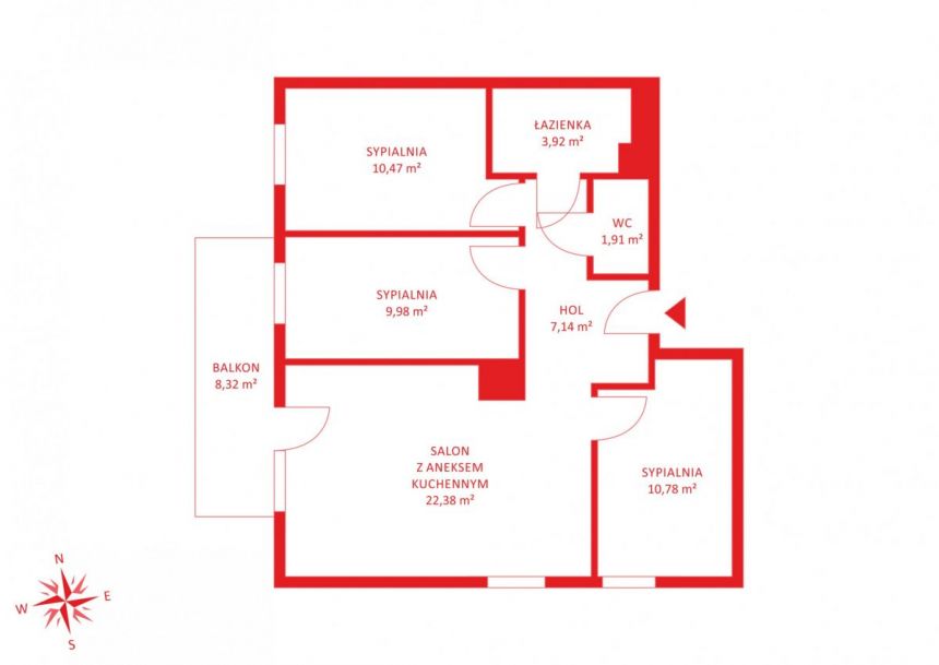 Gdańsk Łostowice, 799 000 zł, 69.06 m2, M4 miniaturka 20
