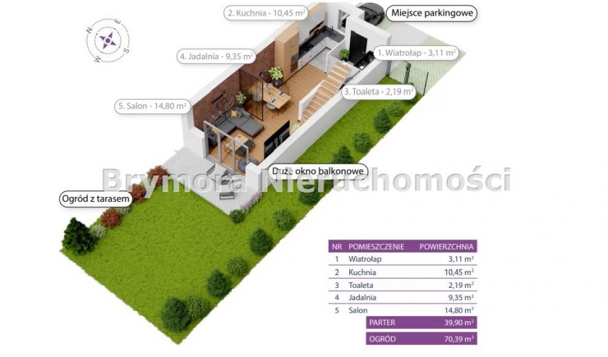 Jaskrów, 418 000 zł, 79 m2, 4 pokojowe miniaturka 3