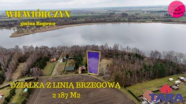 Działka z linią brzegową w Wiewiórczynie