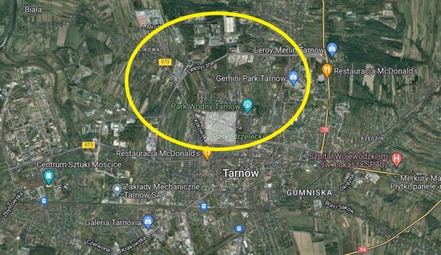 Inwestycyjna działka w centrum Tarnowa - 1,6h miniaturka 1