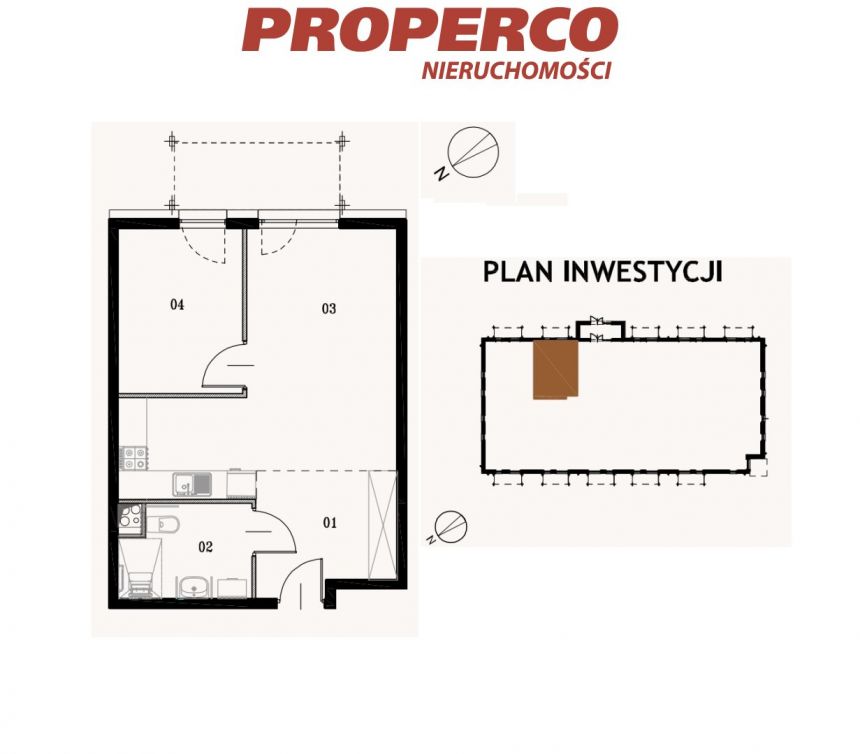 Nowe mieszkanie 2 pok, 42,37m2, Jędrzejów. miniaturka 7