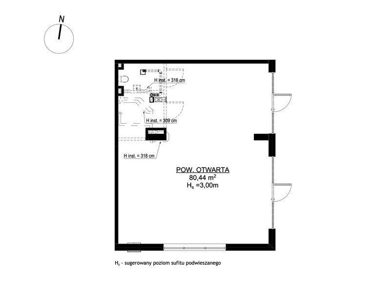 LOKAL DO WYNAJĘCIA-UL.KRZESŁAWICKA-80,44M2 miniaturka 2