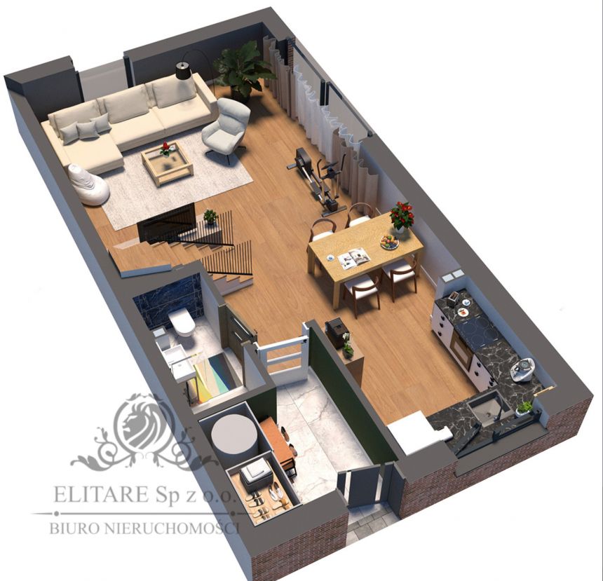 Dom w szereg środkowy 98,39m2 z ogordem 80m2, Wrocław, Polanowice miniaturka 11
