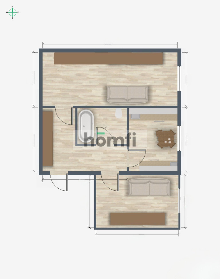 Dwupokojowe mieszkanie - 38,5 m2 Tarnowskie Góry miniaturka 8