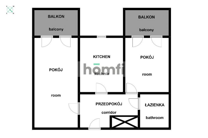 Obozowa, 47m²: słoneczne 2 pokoje z osobną kuchnią miniaturka 14