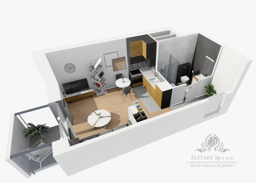 Mieszkanie 25,61m2 + balkon,1 pok. obok, nowe/ Dworca Główengo miniaturka 5