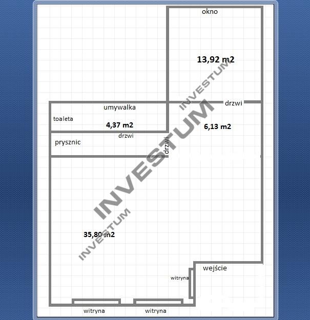 Centrum, ok. Zielińskiego| 60m2 | parter| witryny miniaturka 6