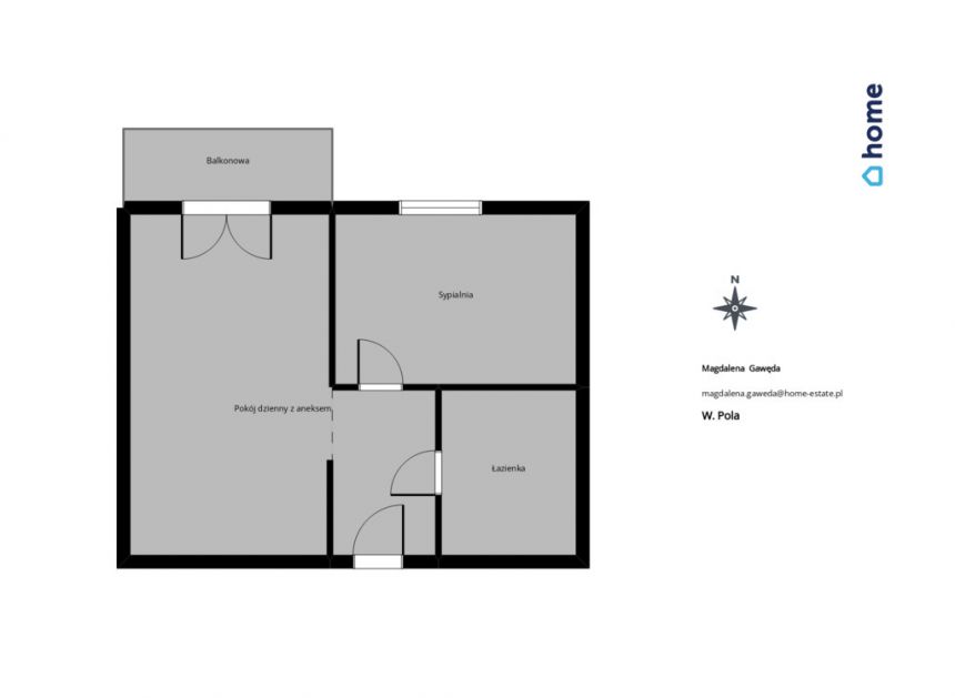 Mieszkanie  2 pokojowe 38,5 m2 miniaturka 5