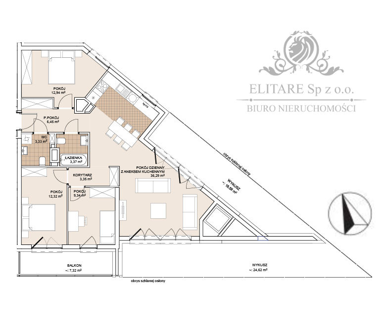 GOTOWE/Mieszkanie 4pok, 87,39m2 z balkon i 2 wykusze +43m2/Wrocław Szczepin miniaturka 6