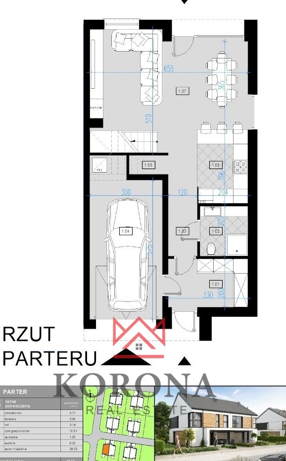 Energooszczędny dom w zabudowie bliźniaczej miniaturka 6