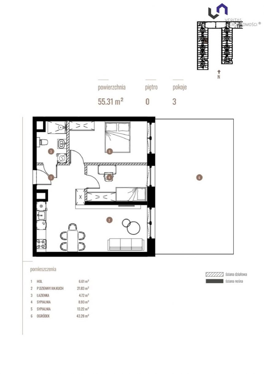 Katowice Dolina Trzech Stawów, 680 313 zł, 55.31 m2, z balkonem miniaturka 2