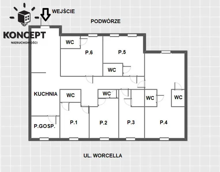 Gotowy biznes | 7 pokoi | Stare Miasto ul. Worcella miniaturka 14