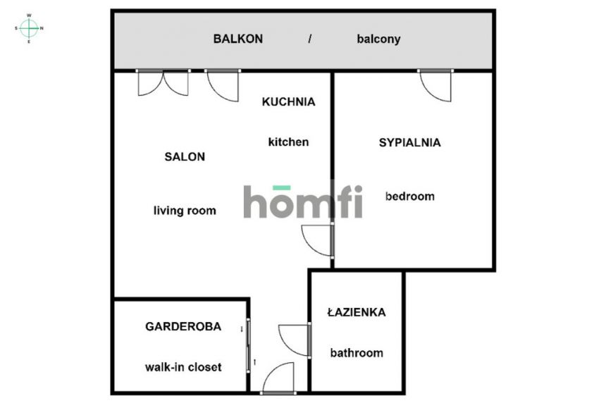 Dywizjonu 303, 47m²: 2 pokoje + garderoba i balkon miniaturka 14