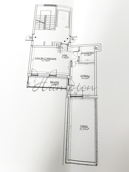 Warszawa Odolany, 1 150 000 zł, 42 m2, pietro 6 miniaturka 10