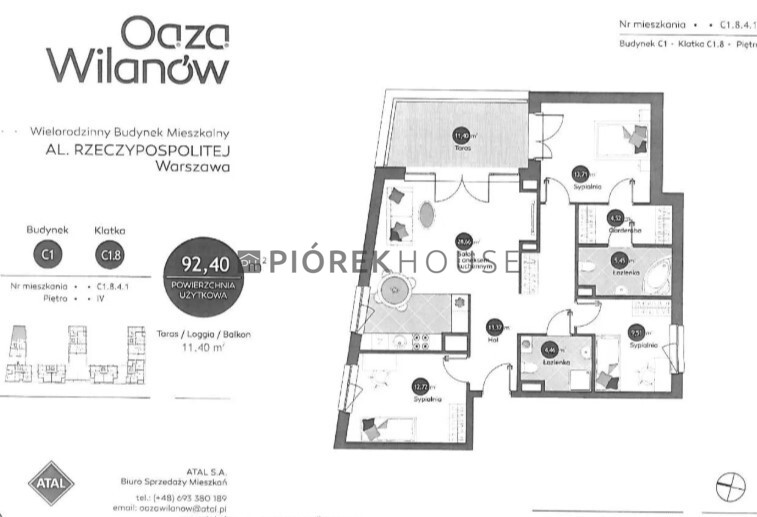 4-pokojowe mieszkanie na Wilanowie miniaturka 8