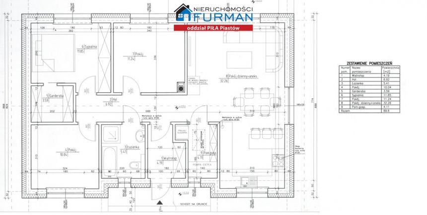 Byszki, 389 000 zł, 89.6 m2, do wykończenia miniaturka 8